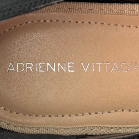 Adrienne Vittadini 9 Britanny Black Heeled Knit Loafers Minimalist Old Money - Picture 4 of 14